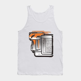 Abstract Sci-Fi Pistol Design No. 811 Tank Top